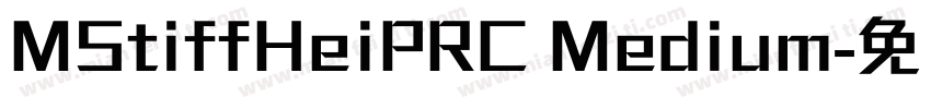 MStiffHeiPRC Medium字体转换